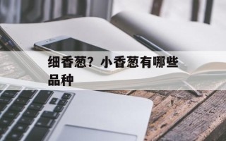 细香葱？小香葱有哪些品种