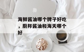海鲜酱油哪个牌子好吃，厨邦酱油和海天哪个好
