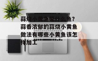 蒜烧小黄鱼是什么鱼？蒜香浓郁的蒜烧小黄鱼做法有哪些小黄鱼该怎样加工