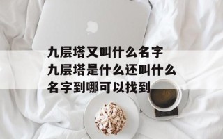 九层塔又叫什么名字 九层塔是什么还叫什么名字到哪可以找到