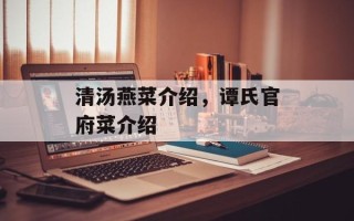 清汤燕菜介绍，谭氏官府菜介绍