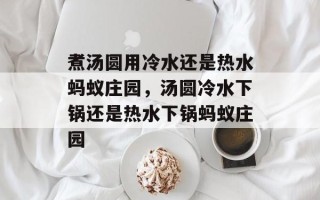 煮汤圆用冷水还是热水蚂蚁庄园，汤圆冷水下锅还是热水下锅蚂蚁庄园