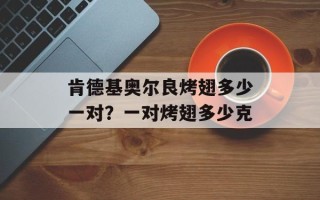 肯德基奥尔良烤翅多少一对？一对烤翅多少克
