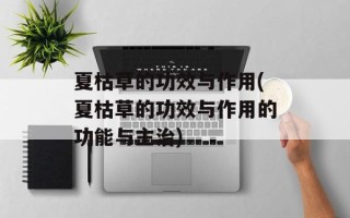 夏枯草的功效与作用(夏枯草的功效与作用的功能与主治)