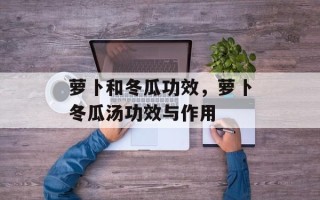 萝卜和冬瓜功效，萝卜冬瓜汤功效与作用