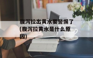 腹泻拉出黄水要警惕了(腹泻拉黄水是什么原因)
