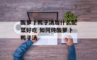 酸萝卜鸭子汤加什么配菜好吃 如何炖酸萝卜鸭子汤