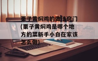 栗子黄焖鸡的做法窍门(栗子黄焖鸡是哪个地方的菜新手小白在家该怎么做)