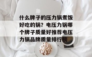 什么牌子的压力锅煮饭好吃的锅？电压力锅哪个牌子质量好推荐电压力锅品牌质量排行榜