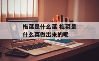 梅菜是什么菜 梅菜是什么菜做出来的呢