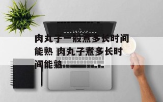 肉丸子一般煮多长时间能熟 肉丸子煮多长时间能熟