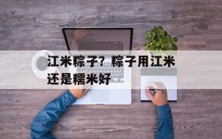 江米粽子？粽子用江米还是糯米好