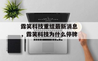 露笑科技重组最新消息，露笑科技为什么停牌