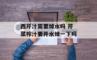 西芹汁需要焯水吗 芹菜榨汁要开水焯一下吗