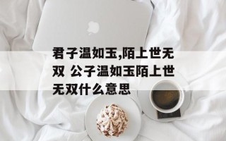 君子温如玉,陌上世无双 公子温如玉陌上世无双什么意思