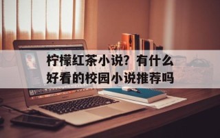 柠檬红茶小说？有什么好看的校园小说推荐吗