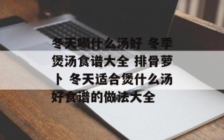 冬天喝什么汤好 冬季煲汤食谱大全 排骨萝卜 冬天适合煲什么汤好食谱的做法大全