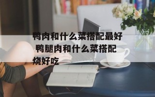 鸭肉和什么菜搭配最好 鸭腿肉和什么菜搭配烧好吃