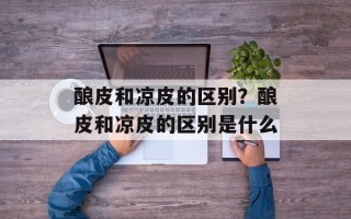 酿皮和凉皮的区别？酿皮和凉皮的区别是什么