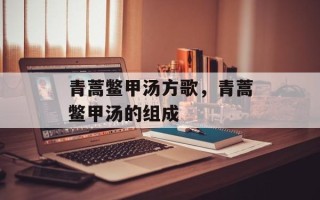 青蒿鳖甲汤方歌，青蒿鳖甲汤的组成
