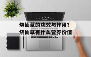 烧仙草的功效与作用？烧仙草有什么营养价值
