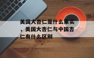 美国大杏仁是什么果实，美国大杏仁与中国杏仁有什么区别