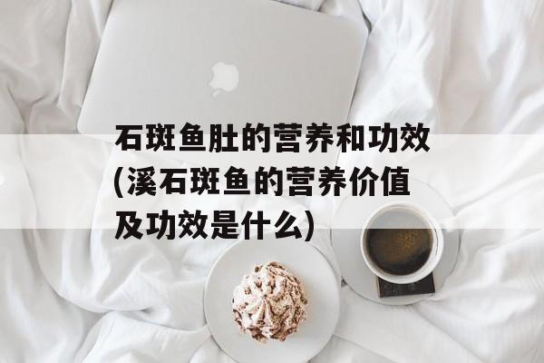 石斑鱼肚的营养和功效(溪石斑鱼的营养价值及功效是什么)-第1张图片-
